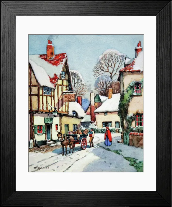 Framed Print : Victorian street scene Framed Print : Victorian street scene