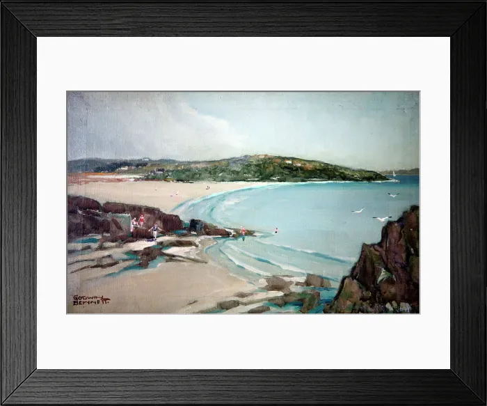 Framed Print : The Sands, Polzeath, Cornwall Framed Print : The Sands, Polzeath, Cornwall