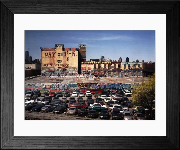 Framed Print : Cars and Graffiti, New York, USA Framed Print : Cars and Graffiti, New York, USA