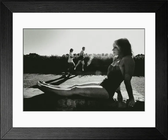 Framed Print : Sunbathing, Santa Monica, California, USA Framed Print : Sunbathing, Santa Monica, California, USA
