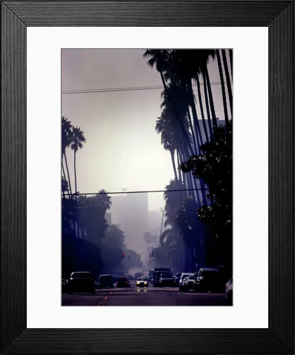Framed Print : View of road and traffic Los Angeles, USA Framed Print : View of road and traffic Los Angeles, USA