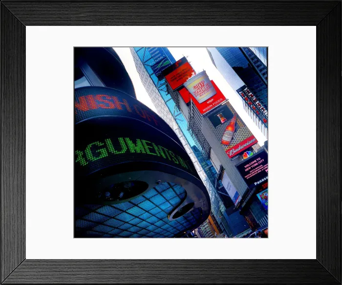 Framed Print : Advertising signs Times Square, New York, USA Framed Print : Advertising signs Times Square, New York, USA