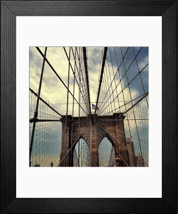 Framed Print : Brooklyn Bridge New York, USA Framed Print : Brooklyn Bridge New York, USA