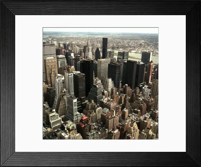Framed Print : Cityscape view from the Empire State Building, New York, USA Framed Print : Cityscape view from the Empire State Building, New York, USA