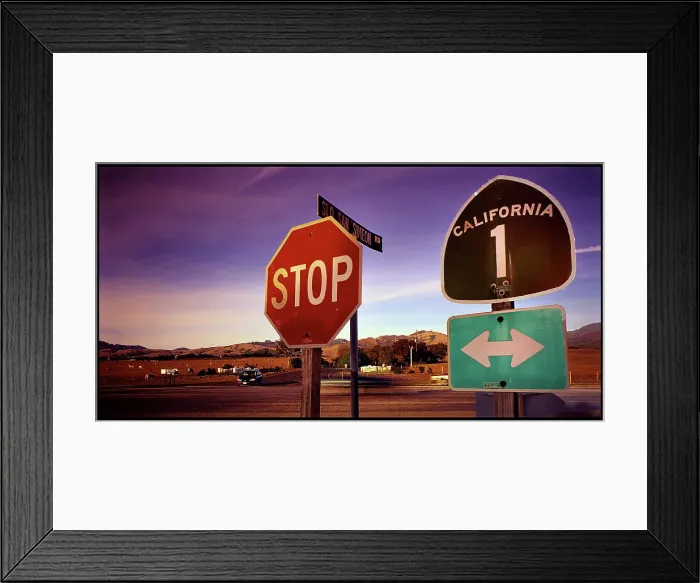 Framed Print : Highway 1 - California, USA