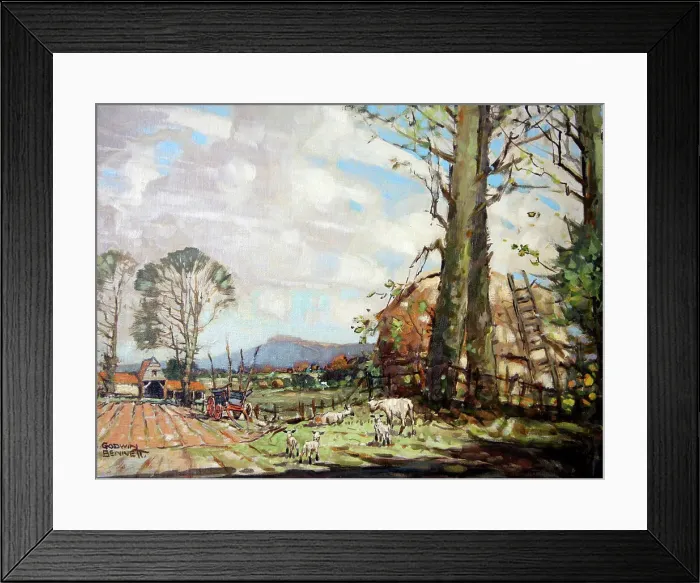 Framed Print : The South Downs near Chanctonbury, Sussex Framed Print : The South Downs near Chanctonbury, Sussex