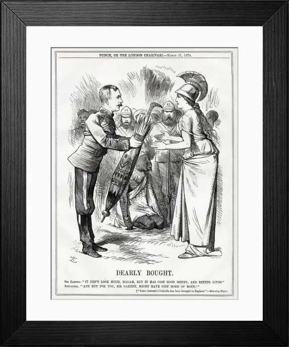 Framed Print : Losses and Gains; Dearly bought. Date: 1874 Framed Print : Losses and Gains; Dearly bought. Date: 1874