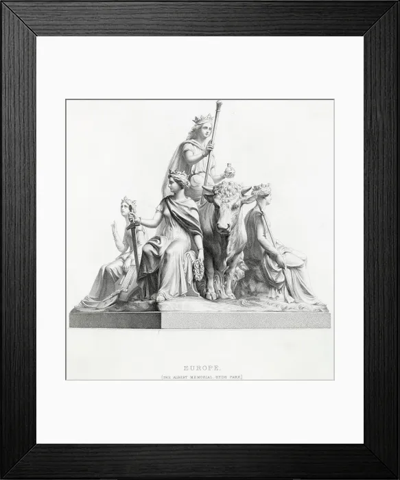 Framed Print : One of the memorial's corner statues (Europe) Date: built 1864 - 1876 Framed Print : One of the memorial's corner statues (Europe) Date: built 1864 - 1876