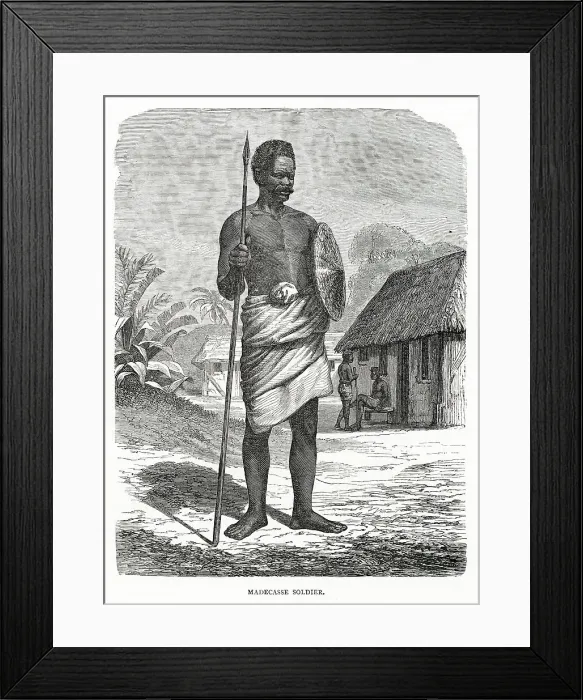 Framed Print : Madecasse soldier of Madagascar Framed Print : Madecasse soldier of Madagascar