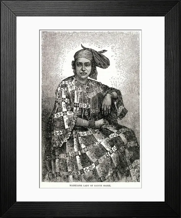Framed Print : Madecasse lady of Sainte Marie of Madagascar Framed Print : Madecasse lady of Sainte Marie of Madagascar