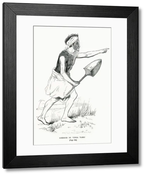 Framed Print : A Warrior from Tonga Framed Print : A Warrior from Tonga