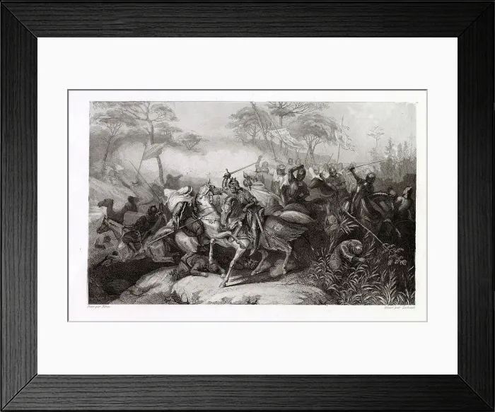 Framed Print : The Battle of Putaha. Date: 1159 Framed Print : The Battle of Putaha. Date: 1159