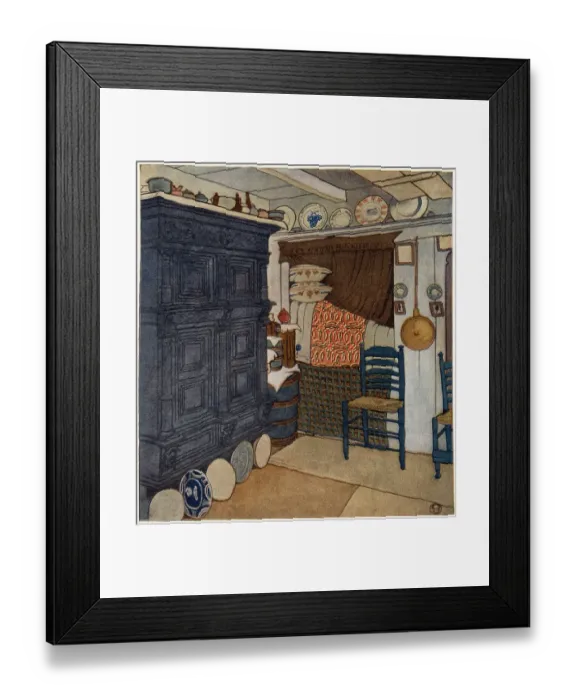 Framed Print : CORNER OF A MARKEN ROOM Framed Print : CORNER OF A MARKEN ROOM