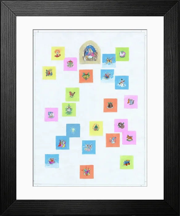 Framed Print : Snowscene advent inner to match Image 10924753 Framed Print : Snowscene advent inner to match Image 10924753