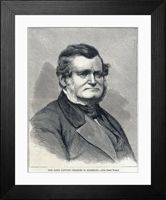 Framed Print : Charles H. Marshall - Black Ball Line Shipping Executive Framed Print : Charles H. Marshall - Black Ball Line Shipping Executive