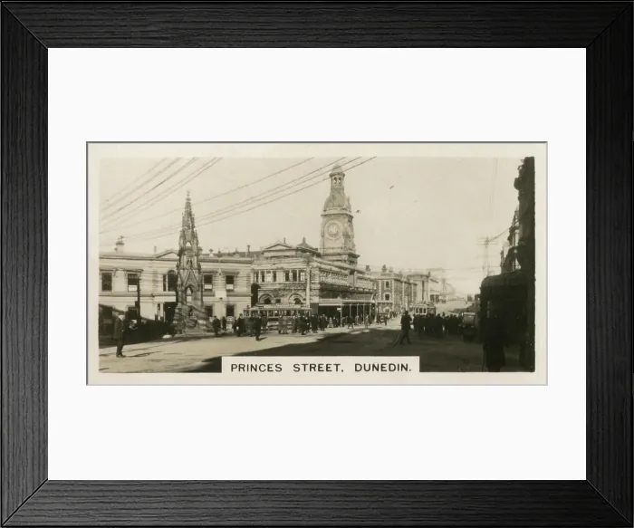 Framed Print : New Zealand - Princes Street, Dunedin, Otago Framed Print : New Zealand - Princes Street, Dunedin, Otago