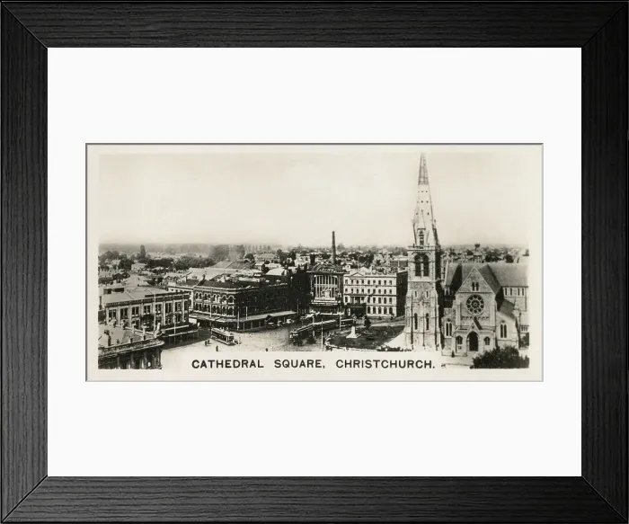 Framed Print : New Zealand - Cathedral Square, Christchurch Framed Print : New Zealand - Cathedral Square, Christchurch