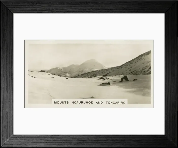 Framed Print : New Zealand - Mounts Ngauruhoe and Tongariro Framed Print : New Zealand - Mounts Ngauruhoe and Tongariro