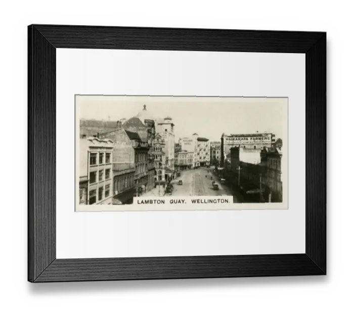 Framed Print : New Zealand - Lambton Quay, Wellington Framed Print : New Zealand - Lambton Quay, Wellington