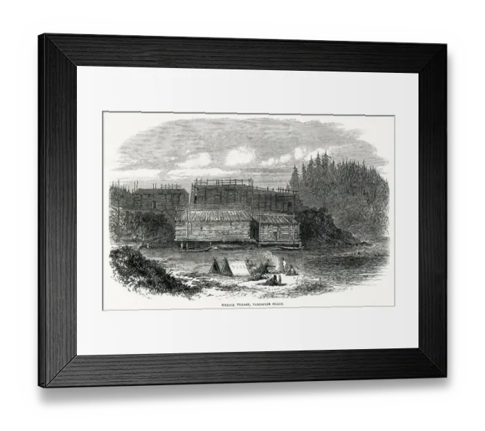 Framed Print : Scenes in Vancouver - Whyack village Framed Print : Scenes in Vancouver - Whyack village