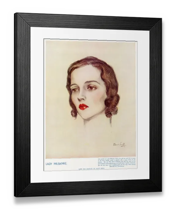 Framed Print : Margaret Sheila Mackellar Chisholm (1895 - 1969), Lady Loughborough, Australian Born wife of Francis Edward Scudamore St Clair-Erskine, Lord Loughborough (died 1929) Framed Print : Margaret Sheila Mackellar Chisholm (1895 - 1969), Lady Loughborough, Australian Born wife of Francis Edward Scudamore St Clair-Erskine, Lord Loughborough (died 1929)