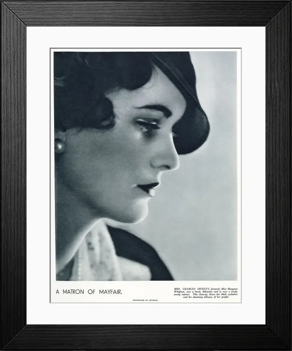 Framed Print : Mrs Charles Sweeny by Madame Yevonde Framed Print : Mrs Charles Sweeny by Madame Yevonde
