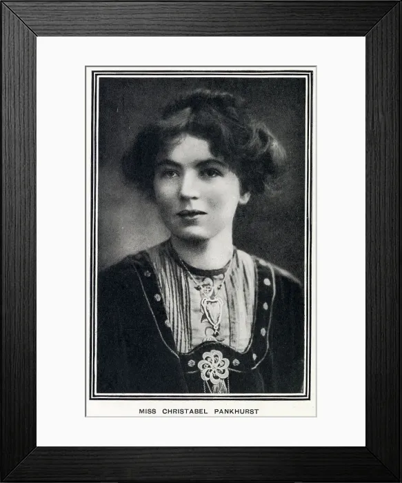 Framed Print : Christabel Pankhurst Framed Print : Christabel Pankhurst