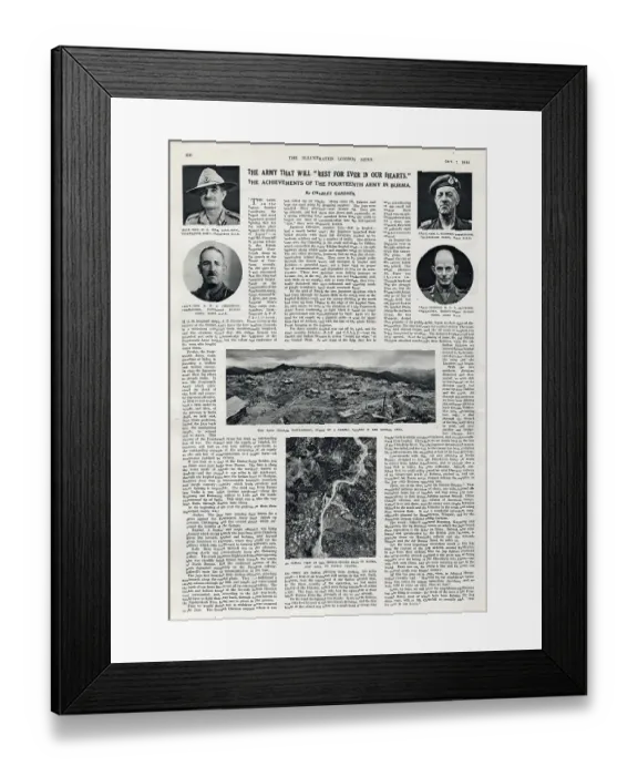 Framed Print : WW2 - The achievements of the 14th Army in Burma Framed Print : WW2 - The achievements of the 14th Army in Burma