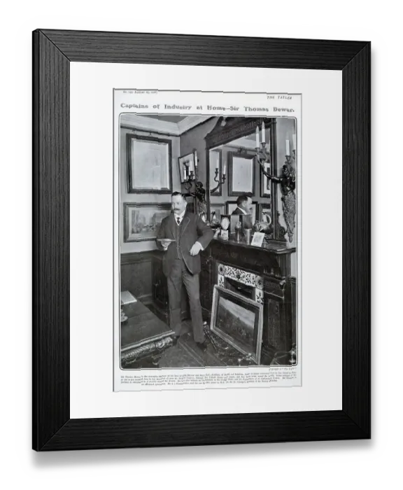 Framed Print : Thomas Robert Tommy Dewar, 1st Baron Dewar (1864-1930) - a Scottish whisky distiller who, along with his brother John Dewar, built their family label, Dewar's, into an international brand. Date: 1906 Framed Print : Thomas Robert Tommy Dewar, 1st Baron Dewar (1864-1930) - a Scottish whisky distiller who, along with his brother John Dewar, built their family label, Dewar's, into an international brand. Date: 1906