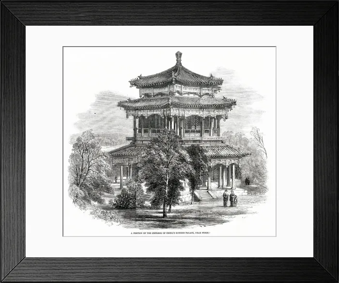 Framed Print : A portion of the Emperor of China's summer palace, Pekin Framed Print : A portion of the Emperor of China's summer palace, Pekin