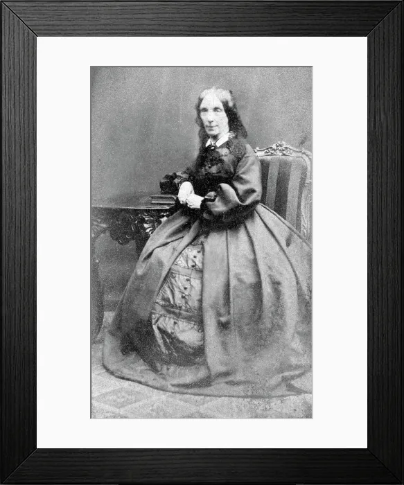 Framed Print : Jane Welsh Carlyle (1801-1866) - Scottish writer, her husband was the essayist Thomas Carlyle. Date: circa 1860 Framed Print : Jane Welsh Carlyle (1801-1866) - Scottish writer, her husband was the essayist Thomas Carlyle. Date: circa 1860