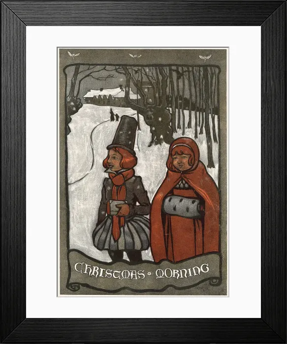 Framed Print : Going to Church on Christmas Day by Cecil Aldin Framed Print : Going to Church on Christmas Day by Cecil Aldin
