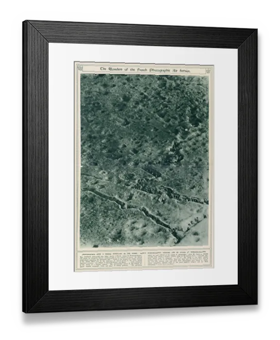 Framed Print : The wonders of the French photographic Air Service Framed Print : The wonders of the French photographic Air Service