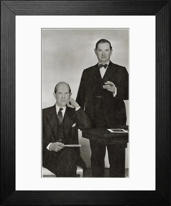 Framed Print : Brothers, Alec (1898-1981) and Evelyn Waugh (1903-1966). Both British novelists. Date: 1954 Framed Print : Brothers, Alec (1898-1981) and Evelyn Waugh (1903-1966). Both British novelists. Date: 1954