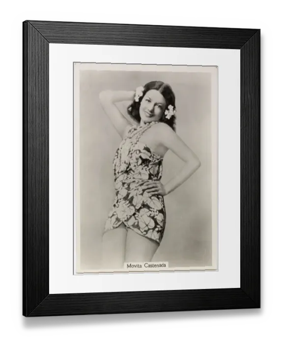 Framed Print : Movita Castenada, American film actress Date: 1939 Framed Print : Movita Castenada, American film actress Date: 1939