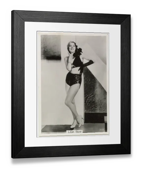 Framed Print : Lilian Bond, English-American film actress Date: 1939 Framed Print : Lilian Bond, English-American film actress Date: 1939