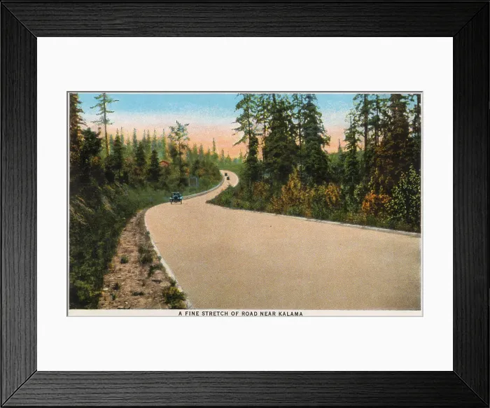 Framed Print : Stretch of road near Kalama, Pacific Highway, USA Date: 1929 Framed Print : Stretch of road near Kalama, Pacific Highway, USA Date: 1929