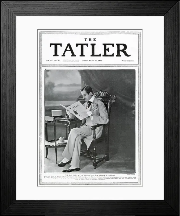Framed Print : Tatler cover - the late Marquis of Anglesey Framed Print : Tatler cover - the late Marquis of Anglesey