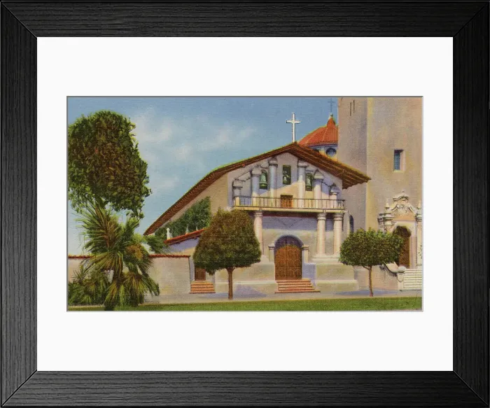 Framed Print : Mission Dolores, founded 1776, San Francisco, California, USA Date: 1936 Framed Print : Mission Dolores, founded 1776, San Francisco, California, USA Date: 1936
