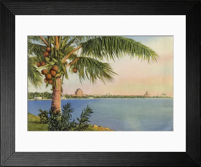Framed Print : Miami Beach, Florida, USA Date: 1941 Framed Print : Miami Beach, Florida, USA Date: 1941