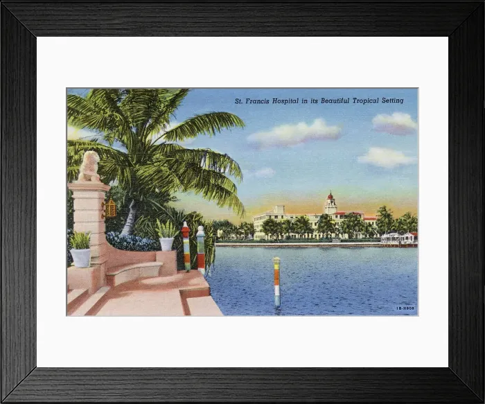 Framed Print : St Francis Hospital, Miami, Florida, USA Date: 1941 Framed Print : St Francis Hospital, Miami, Florida, USA Date: 1941