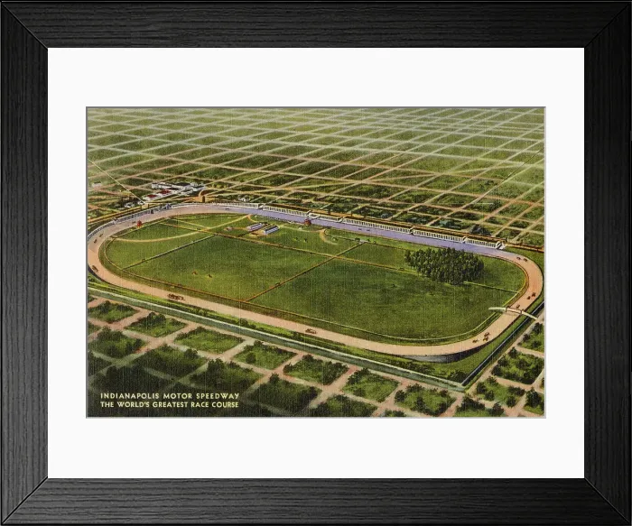 Framed Print : Indianapolis motor speedway, Indiana, USA Date: 1936 Framed Print : Indianapolis motor speedway, Indiana, USA Date: 1936
