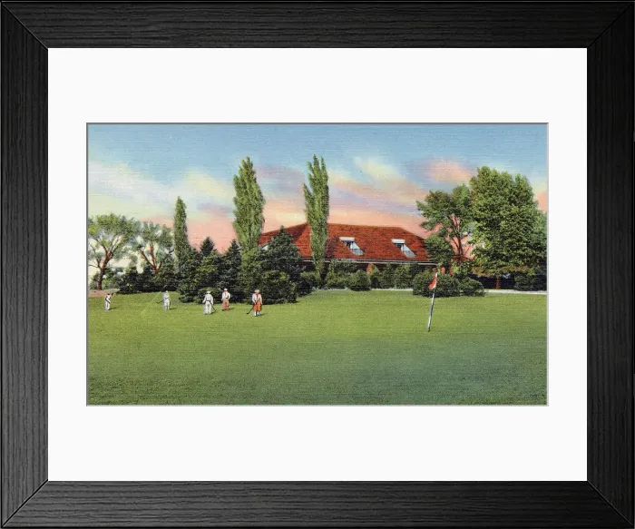 Framed Print : South Grove Golf Course, Indianapolis, Indiana, USA Date: 1936