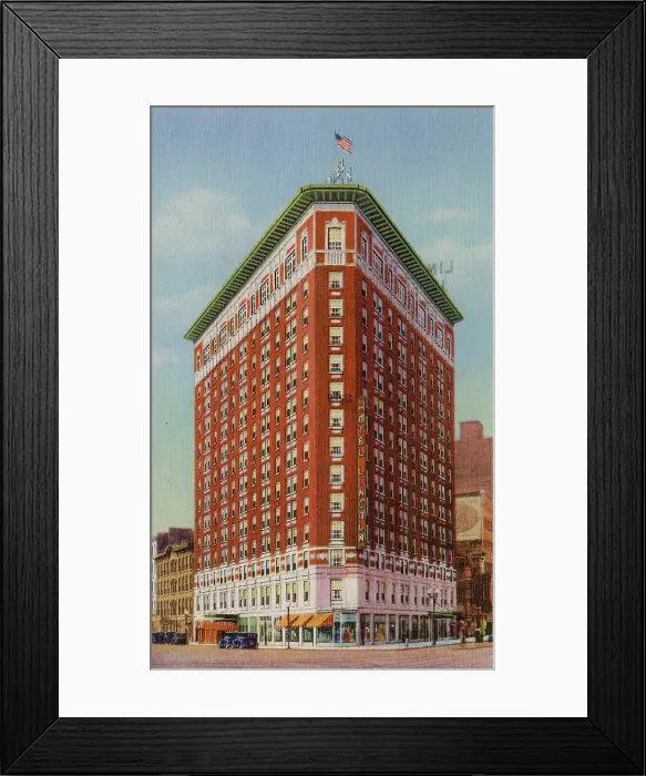 Framed Print : Hotel Lincoln, Indianapolis, Indiana, USA Date: 1936 Framed Print : Hotel Lincoln, Indianapolis, Indiana, USA Date: 1936