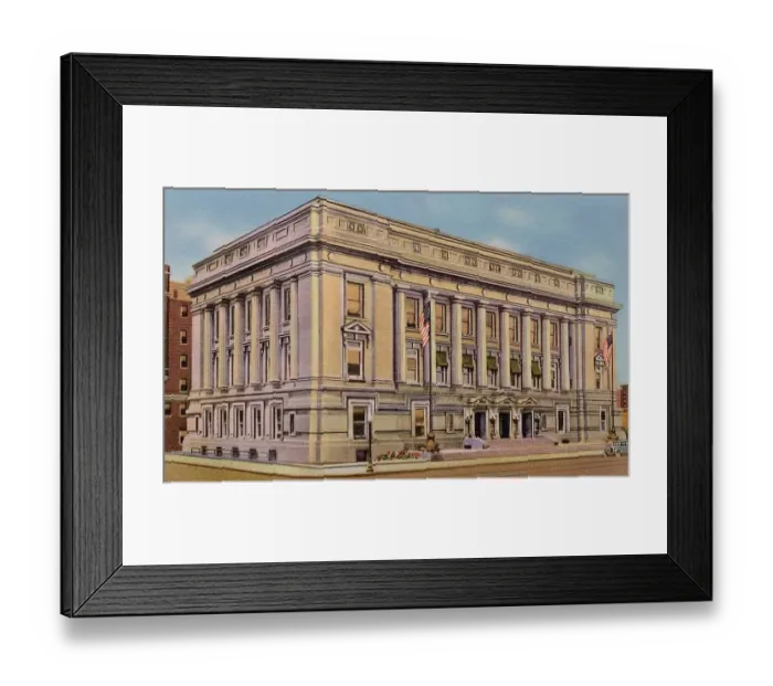 Framed Print : City Hall, Indianapolis, Indiana, USA Date: 1936 Framed Print : City Hall, Indianapolis, Indiana, USA Date: 1936