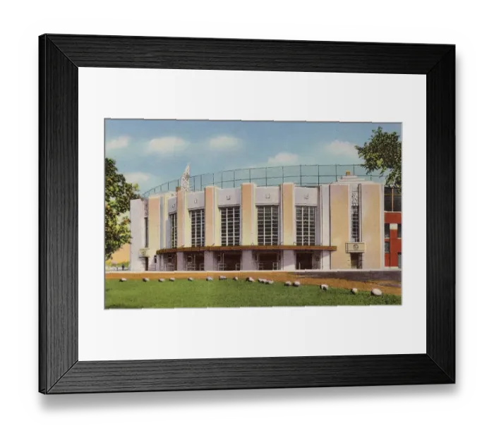 Framed Print : Entrance to Victory Field, Indianapolis, Indiana, USA Date: 1936 Framed Print : Entrance to Victory Field, Indianapolis, Indiana, USA Date: 1936