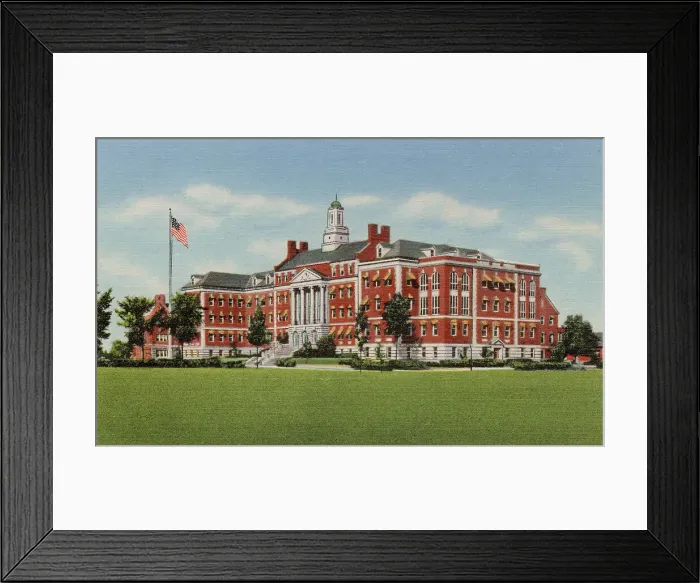 Framed Print : US Veterans Hospital, Indianapolis, Indiana, USA Date: 1936 Framed Print : US Veterans Hospital, Indianapolis, Indiana, USA Date: 1936