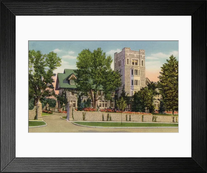 Framed Print : Beautiful home, Rochester, Minnesota, USA Date: 1934 Framed Print : Beautiful home, Rochester, Minnesota, USA Date: 1934
