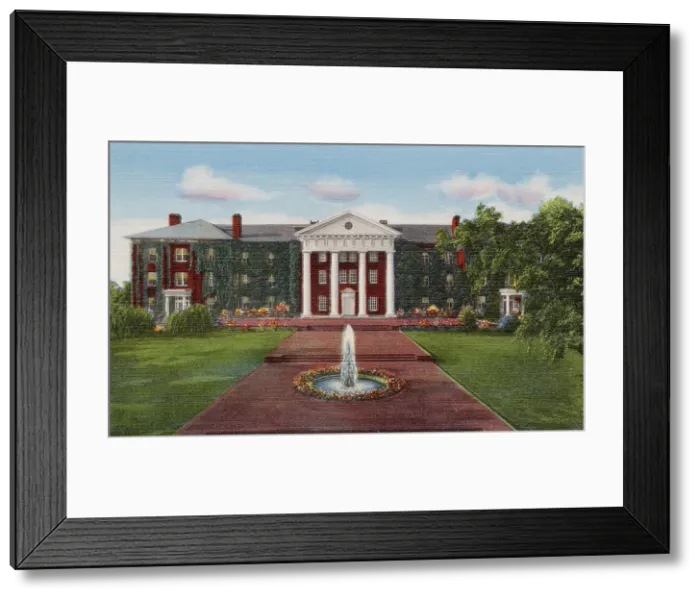 Framed Print : Greensboro College, Main Building, Greensboro, North Carolina, USA Date: 1943 Framed Print : Greensboro College, Main Building, Greensboro, North Carolina, USA Date: 1943