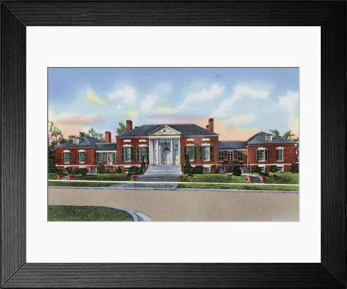 Framed Print : Alumnae House, Women's College of the University of North Carolina, Greensboro, North Carolina, USA Date: 1943
